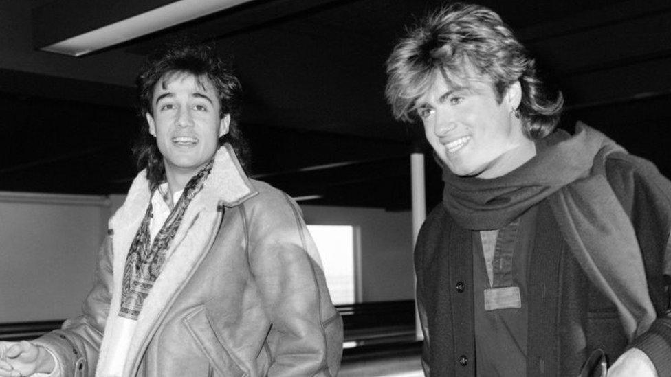 Andrew Ridgeley (left) and George Michael. Photo: January 1985