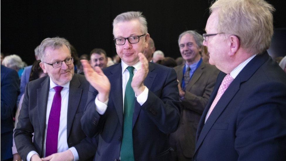 David Mundell, Michael Gove and Jackson Carlaw