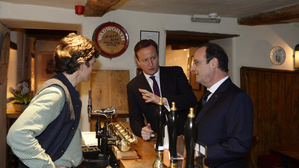 David Cameron and Francois Hollande