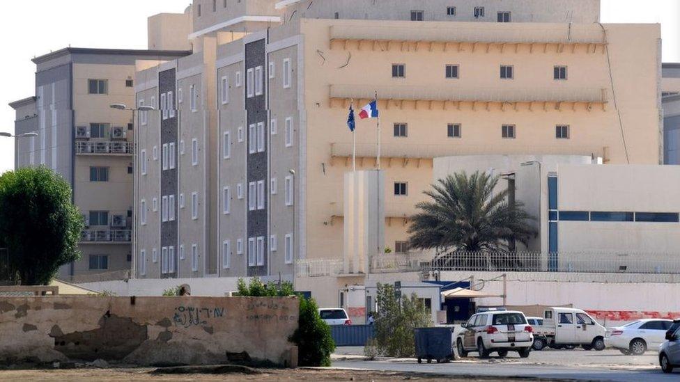 File photo showing French consulate in Jeddah (29 October 2020)