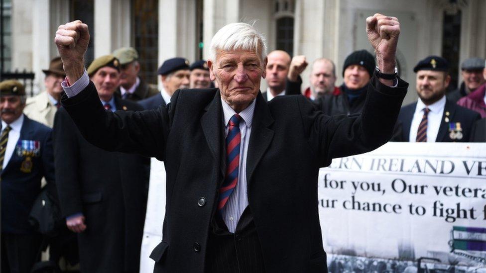 Dennis Hutchings arrives at the Supreme Court