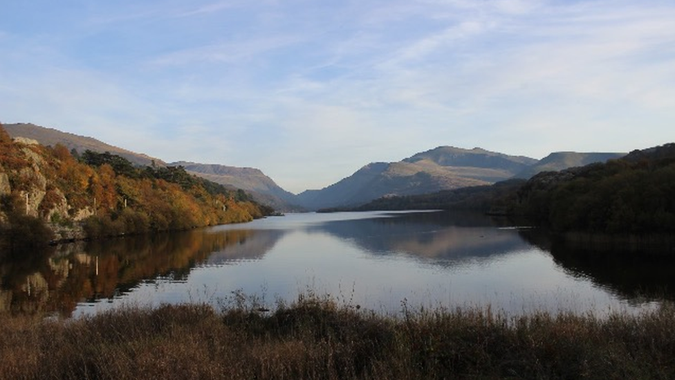 Autumnal scenes over Llyn Padarn and Snowdon, taken by Rhiannon Mair