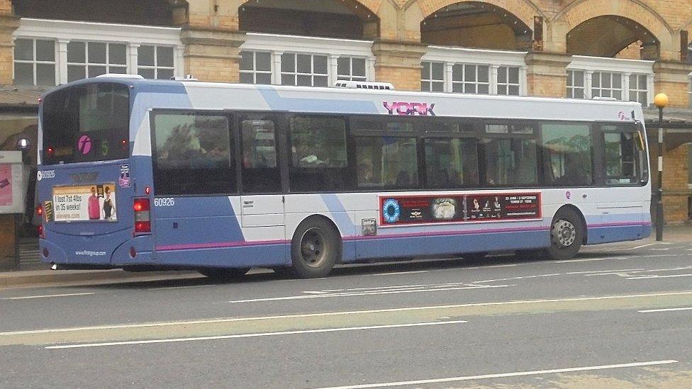 York First Bus at Station