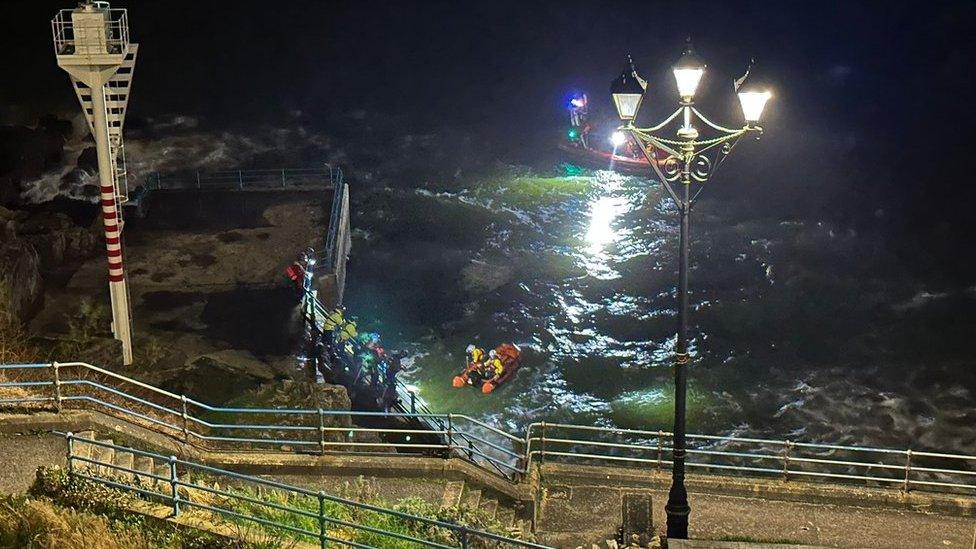 RNLI search off Plymouth Hoe