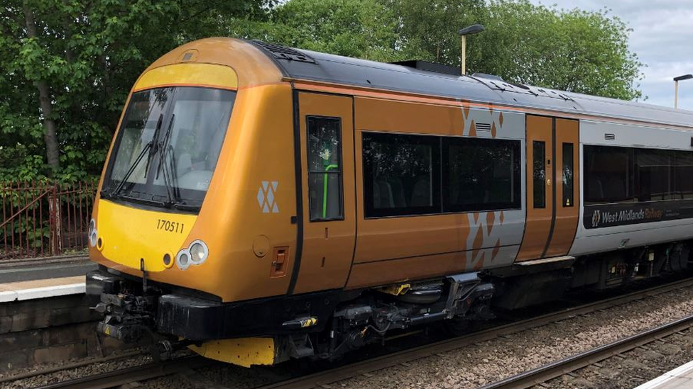 West Midlands Train at station