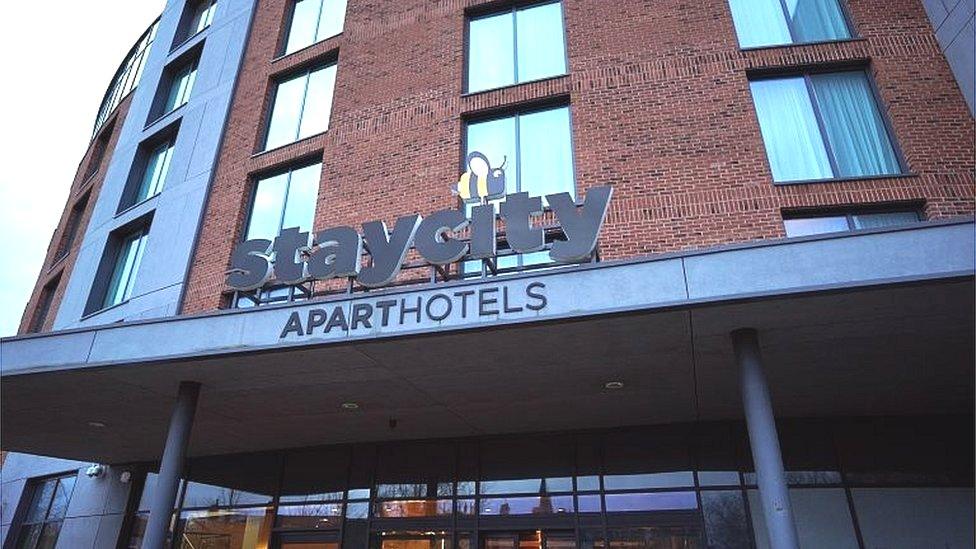 Front of the Staycity Hotel in York