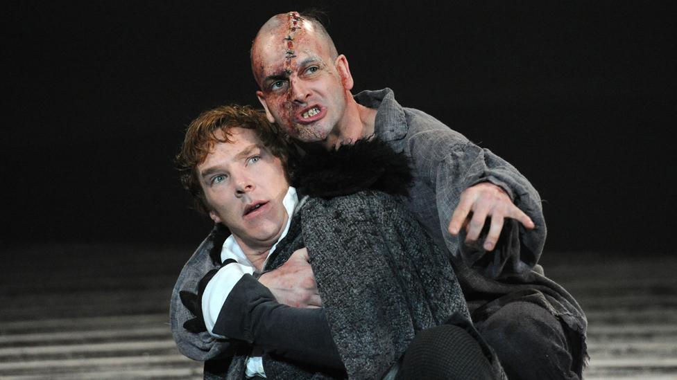 Benedict Cumberbatch and Johnny Lee Miller in the 2011 National Theatre production of Frankenstein