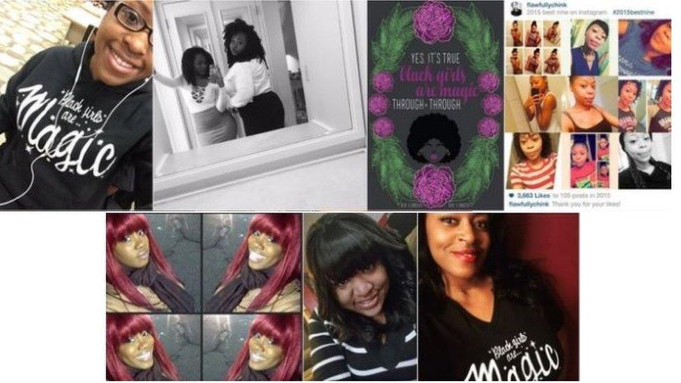 Collection of photos posted using the #BlackGirlsAreMagic hashtag