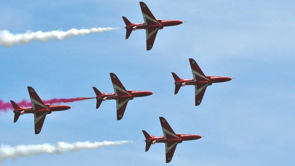 Red Arrows at Cosford Air Show