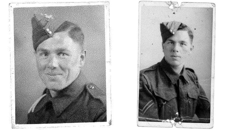 Stewart Cooney, pictured in uniform in World War Two