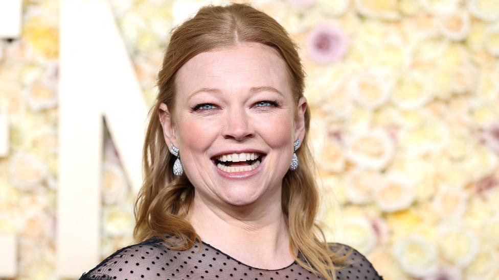 Sarah Snook attends the 81st Annual Golden Globe Awards in Beverly Hills, California, U.S., January 7, 2024.