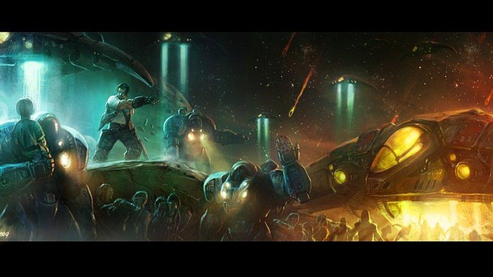 Scene from StarCraft II