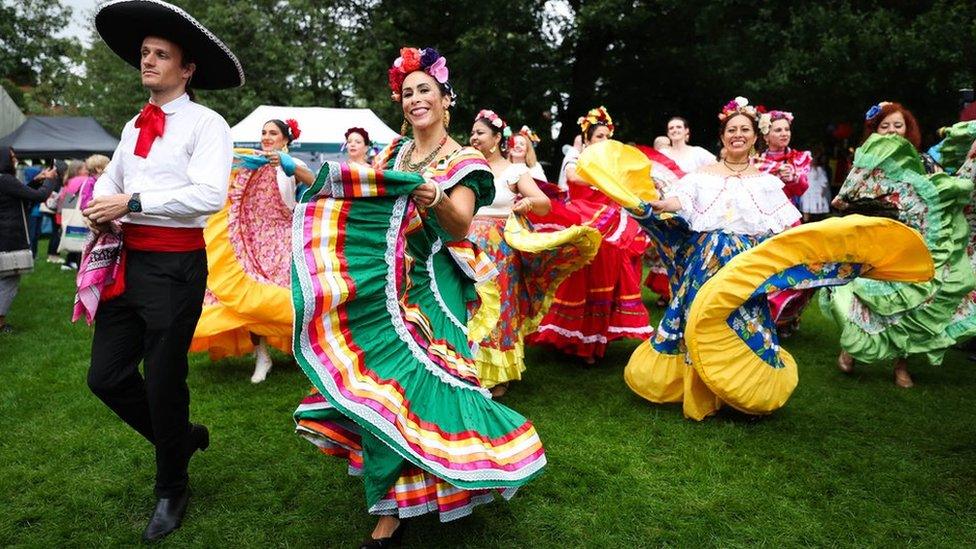 Flamenco dancers at Mela Day