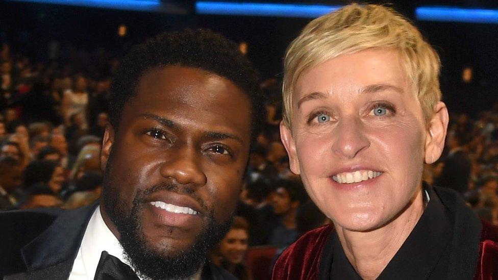 Kevin Hart and Ellen DeGeneres