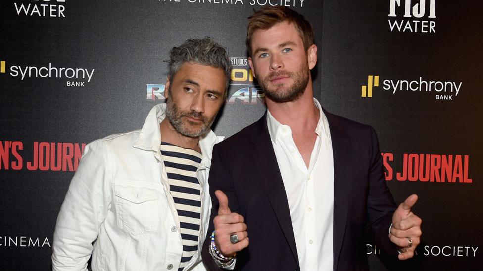 Thor: Ragnarok director Taiki Waititi and Chris Hemsworth