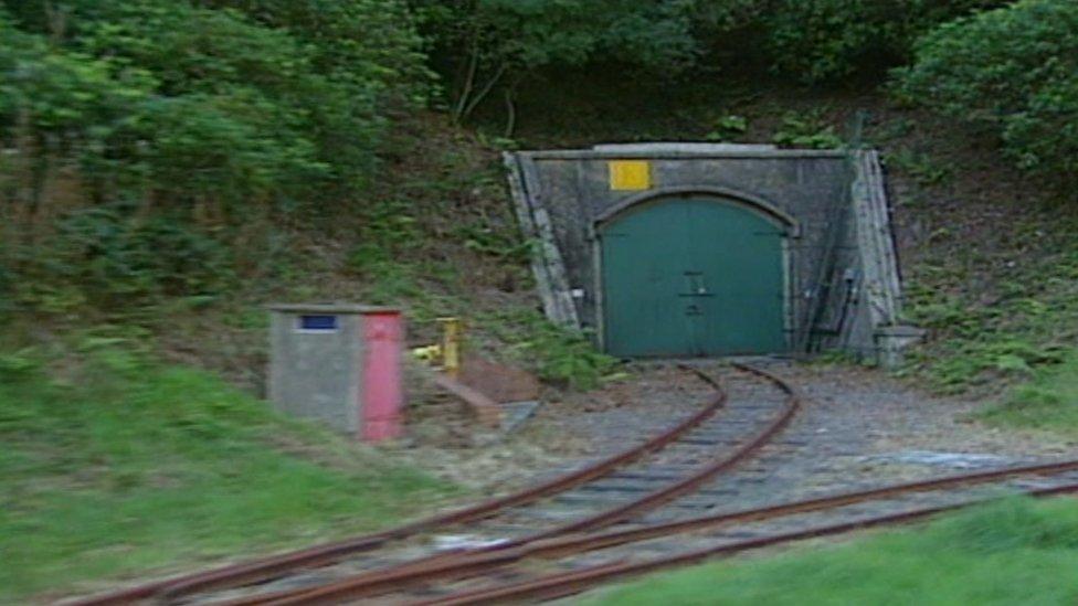 A picture of one of the tunnel entrances