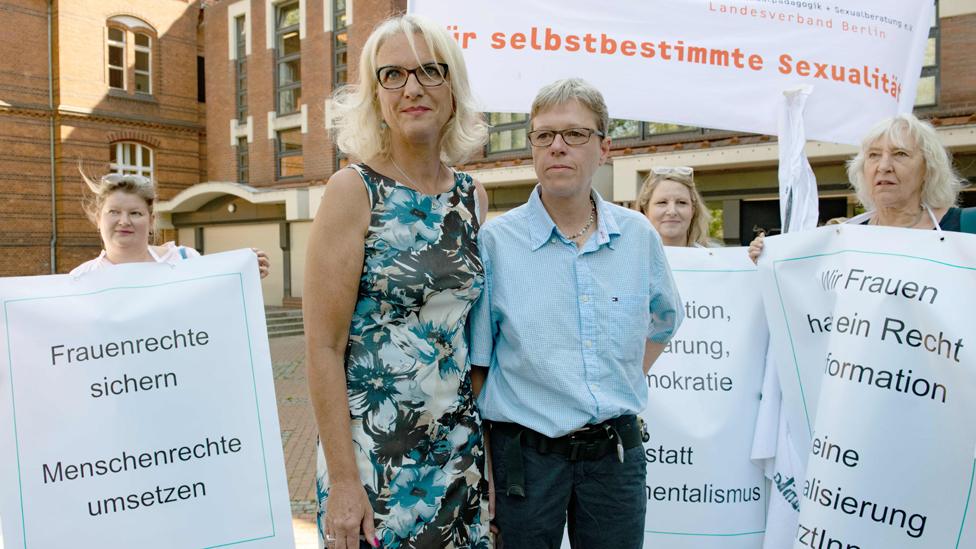 Doctors Bettina Gaber (L) and Verena Weyer, 14 Jun 19