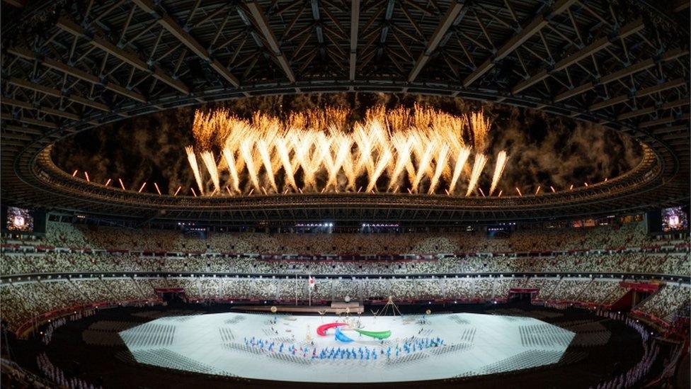 Opening ceremony of the Tokyo 2020 Paralympic Games.