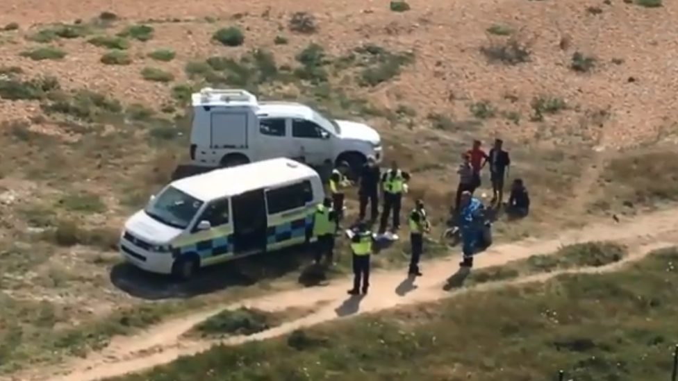 Migrants land in Kingsdown