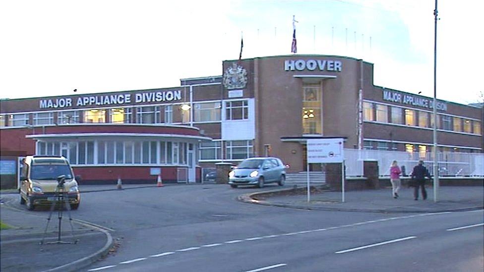 Hoover factory Merthyr Tydfil