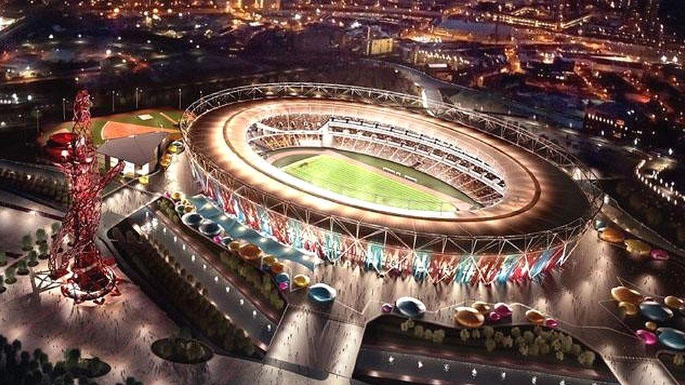 Computer generated image of Olympic stadium