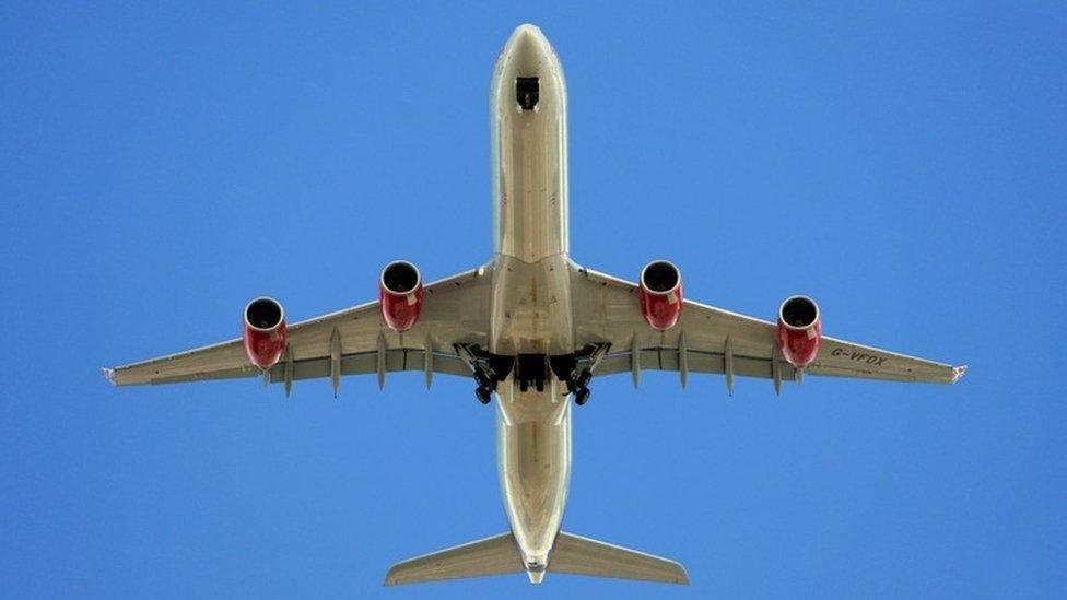 plane from underneath