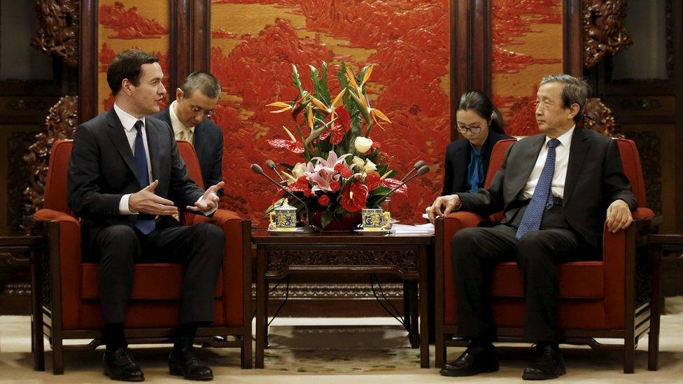 George Osborne and Chinese vice premier Ma Kai