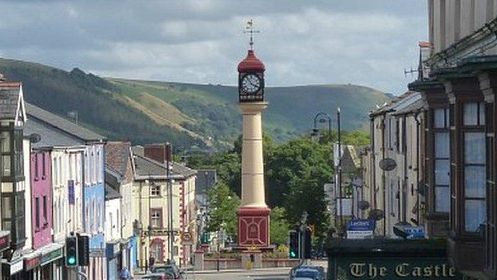 Tredegar town clock