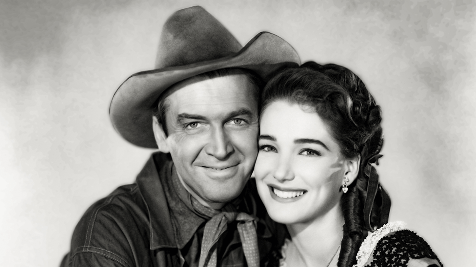 James Stewart and Julie Adams