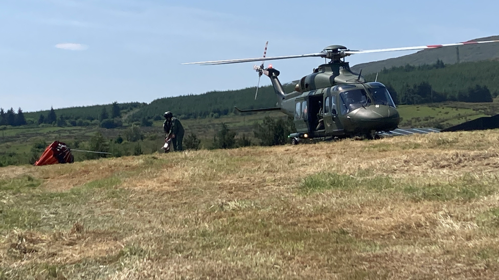 Irish Army chopper