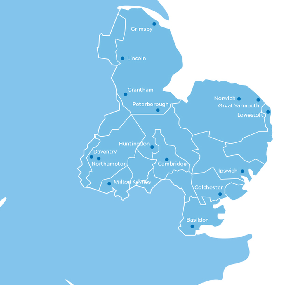 Anglian Water map