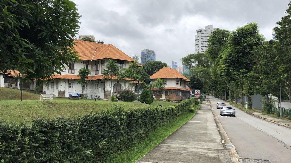 Expensive houses in Singapore.