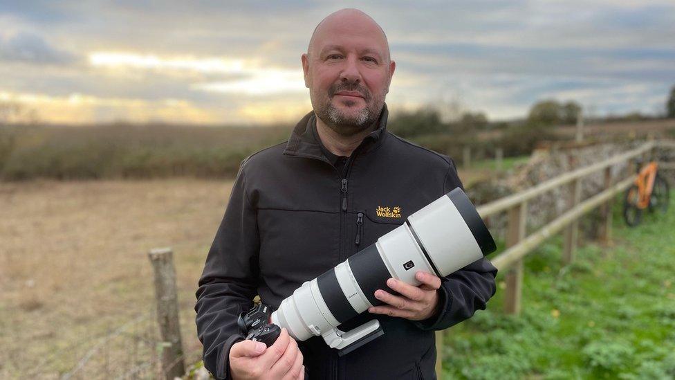 Colin Shead with his camera