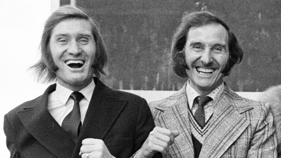 Jimmy (left) and Brian Patton in 1974