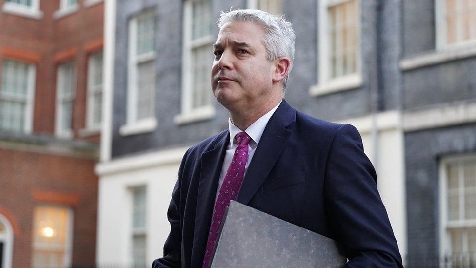 Health Secretary Steve Barclay outside Downing Street