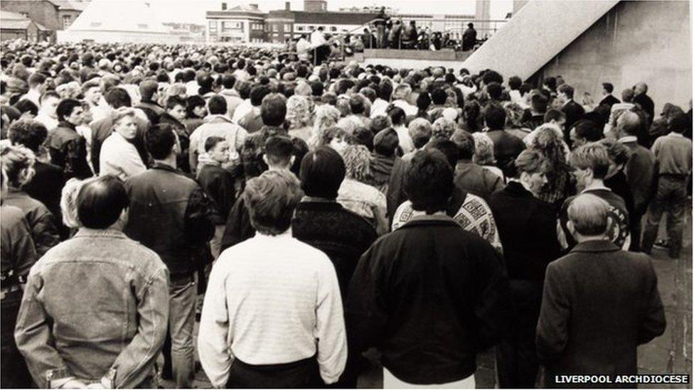 Outdoor Mass Liverpool Metropolitan Cathedral