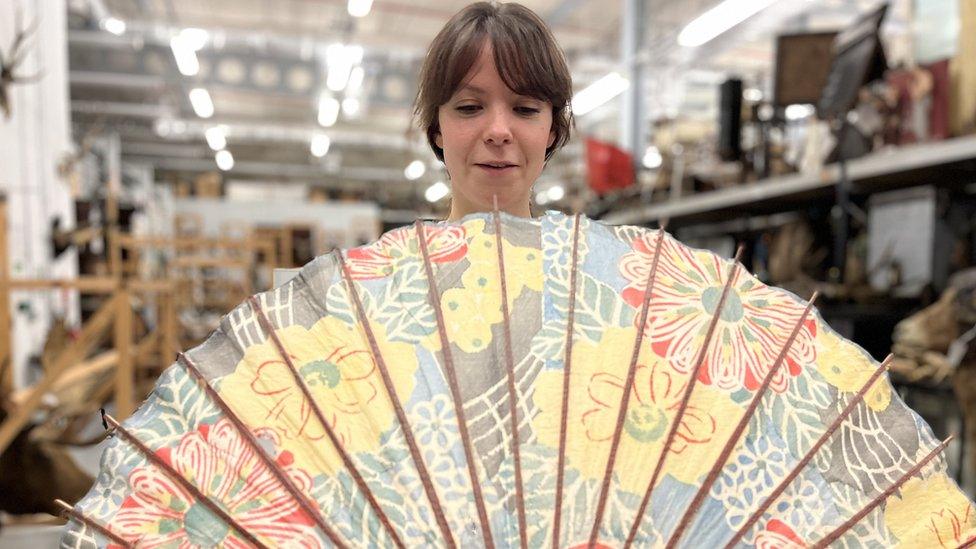 Paper and bamboo parasol