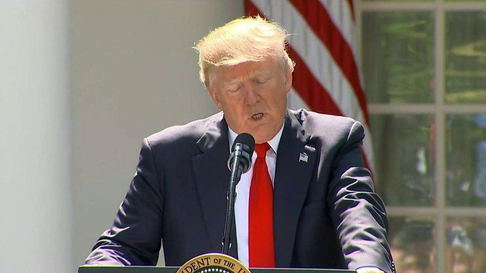 President Trump in Rose Garden