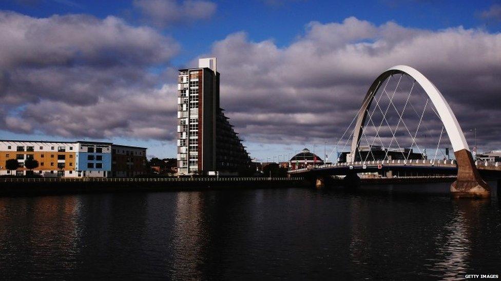 The Clyde Arc bridge in Glasgow