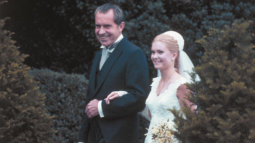 Nixon and daughter