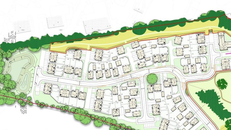 A Site Plan For The Fourth Phase Of The Redevelopment Of The Former Golf Course At Eagle Drive Tamworth Submitted To Tamworth Borough Council