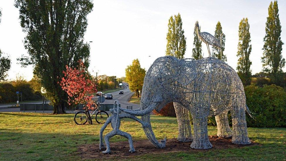 Rosie elephant sculpture