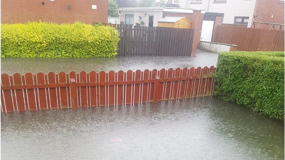 Houses in Soye Crescent in Lurgan