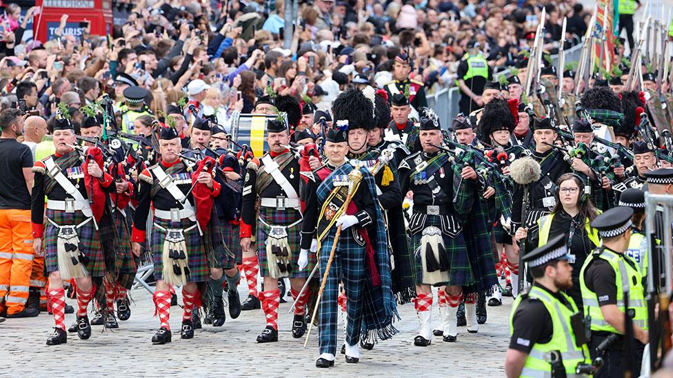 Combined Cadet Force Pipes and Drums and the Cadet Military Band