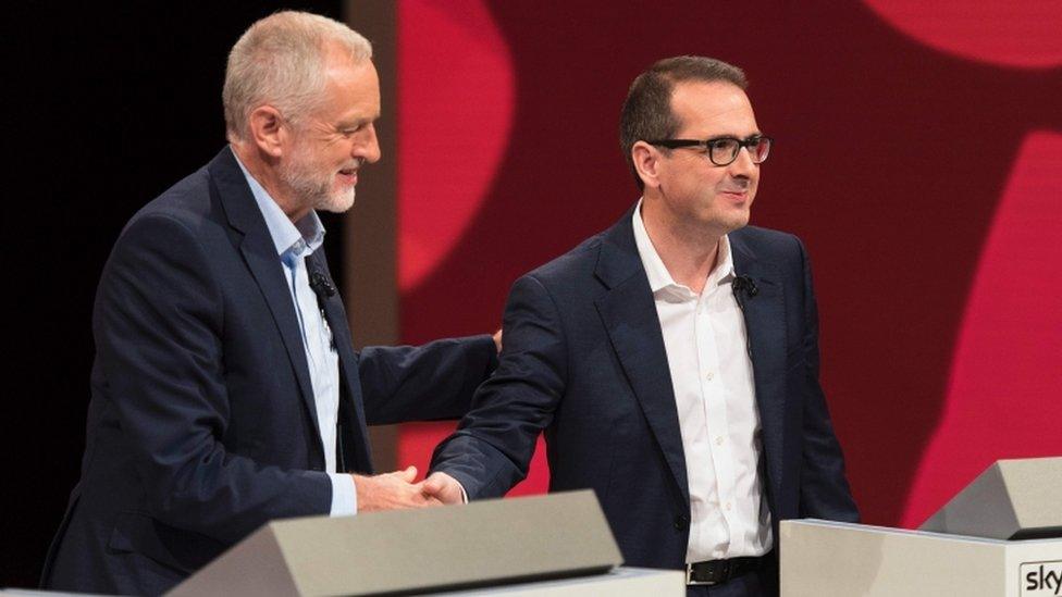 Jeremy Corbyn and Owen Smith