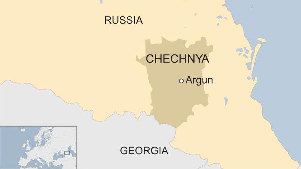 Chechnya map