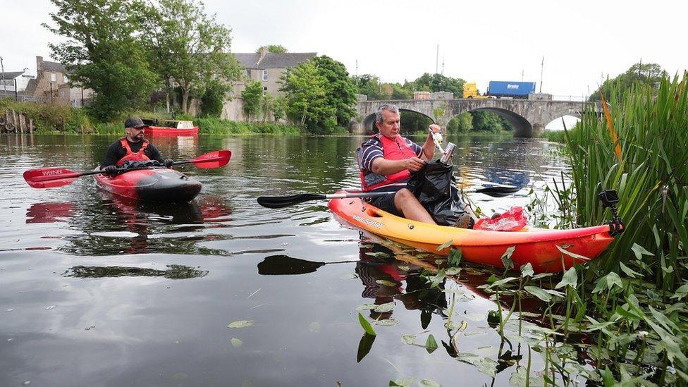 POOTS IN CANOE