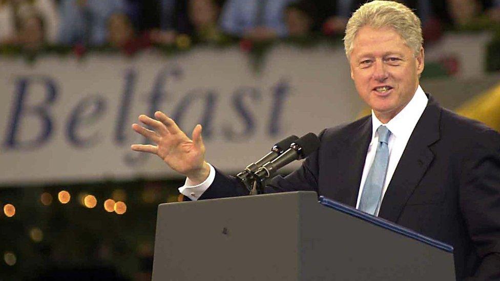 Bill Clinton in Belfast