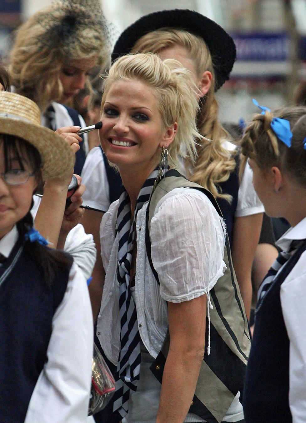 Haring on the set of St Trinian's 2: The Legend of Fritton's Gold in 2009