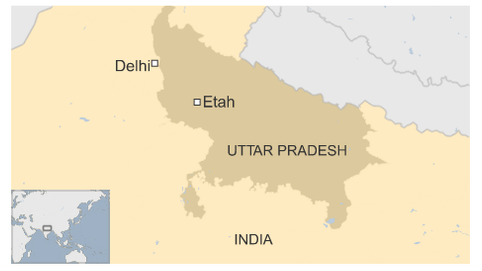 Map of Uttar Pradesh